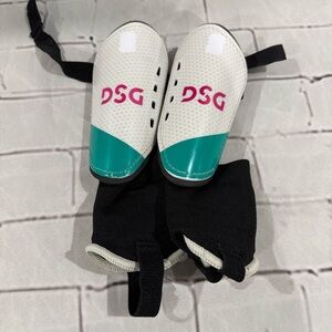 DSG Black Shin Guards with Secure Straps